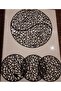 Runner/Round Table and Coffee Table Cover Set/62Cm (2 Pieces) Round/3 Pieces 33cm Zigon Cover/Leatherette