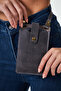 Women's Leather Phone Bag with Shoulder Strap and Money and Card Compartment