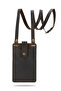 Women's Leather Phone Bag with Shoulder Strap and Money and Card Compartment - 5