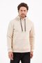 Stone Color Kangaroo Pocket Sweatshirt