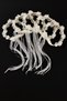 White Ornate Bride Bridesmaid Henna Night Wedding Circumcision Tambourine, Three Size Laser Flower and Ribbon Ornate 5 Pieces - 4