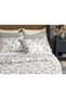 Textured Ivy Crepe Double Duvet Cover Set 200x220 Cm Beige - 3
