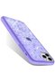 iPhone 12 Pro 6.1'' Compatible Purple Crystal Transparent Silicone Case - 3