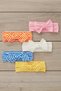 Girl's Handmade Soft Bow Cotton Double Layer Combed Cotton 5-in-1 Bandana Hair Band Set - 8