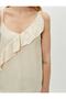 Women's Ecru Frilly Undershirt - 5