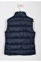 Girl's Navy Blue Puffer Vest - 2
