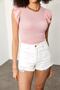 Women's Pink Sleeves Frilly Camisole Blouse 1YZK2-11708-20 - 3