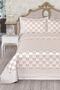 Relax Panel Double Bedspread (BROWN)