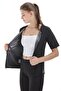 Polymer Coated Inside Fat Burning Front Zippered Short Sleeve Top Thermal Tights and Thermal Underwear Set - 5