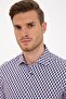 Navy Blue Slim Fit Shirt - 2