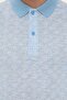Blue Slim Fit Polo Neck T-Shirt - 5
