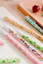 Flower Patterned 6-piece Gel Pen Set - 3