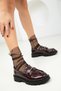 Claret Red Patent Leather Women's Casual Shoes 18536 - 5