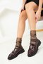 Claret Red Patent Leather Women's Casual Shoes 18536 - 2