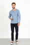5524 New Season V-Cut Buttoned Brow Ribbed Knit Zak Standard Fit – Suitable for Daily Use - 2