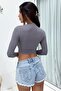 wft2818 Long Sleeve Gray Crop - 4