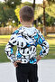 Full patterned hooded boy tracksuit set for ages 7-14 - 5