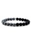 Hematite & Matte Onyx Natural Stone Men's Bracelet - 2