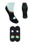Women's 2 Pairs of Yogo Plates Socks with Special Printed Non-Slip Silicone Printed Bottoms