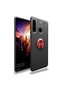 Huawei Y6P Case Tpu Silicone with Ring and Magnetic Car Holder