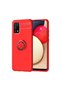 Case for Samsung Galaxy A02S Tpu Silicone with Ring and Magnetic Car Holder
