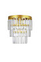 Banquet 2-Piece Gold Crystal Stone Luxury Sconce - Bedroom - Living Room - Kitchen - Hall - Hallway - 2