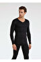 Black As Friday Unisex Thermal Long Sleeve V-Neck T-Shirt - 4