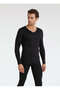 Black Friday Unisex Thermal Long Sleeve V-Neck T-Shirt - 4