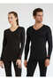 Black Friday Unisex Thermal Long Sleeve V-Neck T-Shirt