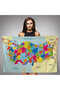 Wall Covering Detailed Current Turkey Map Quality Canvas Wall Tapestry-4049 - 3