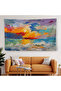 Wall Cloth Quality Canvas Wall Carpet with Sky Oil Painting Look-4002
