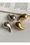 Shesra Curved Plate Drop Model Earrings - 2