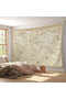 Wall Cloth / Carpet Vintage Canvas Fabric World Map-3956