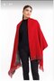 Double Sided Plaid Wool Shoulder Shawl - 70x190cm - Winter Shawl - 4
