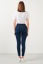 Alba A.C.A.I.P Women's Blue High Waist Ankle Length Skinny Lycra Jeans Pantalon - 5
