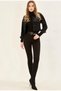 Color-Free Black Super Skinny Jeans (No Fading Fabric)