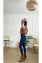 Brasil High Waist Slim Skinny Slim Leg Colorfast Jeans Trousers