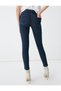 Spade A.c.a.i.p Women's Dark Blue High Waist Ankle Length Slim Leg Skinny Lycra Jeans - 5