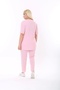 Short Sleeve, Elastic Waist, Slit, Comfortable, Double Camisole Set - 8
