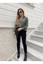 Wilper Denim Black High Waist Lycra Slim Fit Jean Trousers Gatherer - 5