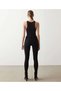 Mirella Skinny Denim Pants Black Loose Lycra High Waist Jean - 5