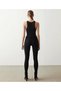 Morocco Black High Waist Slim Skinny Skinny Leg Colorfast Jeans Trousers - 5