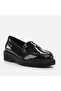 Black Genuine Leather Women's Loafer - 2