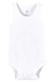 İDİLBABY&MAMİNO unisex white sleeveless athlete bodysuit