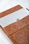 Pu Leather Brown Asus Zenbook Flip 13 UX363JA-EM158T Notebook Laptop Case Bag Portfolio - 5