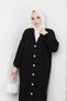Women's Braided Patterned Buttoned Knitwear Cardigan - 7