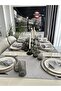 Royal Linen Textured Gray Runner Short Runner 1 Piece (Napkin Not Included) - 2