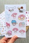 133 Pieces Sanrio Character Sticker Set Hello Kitty Sticker Kuromi Pompom Purin Gudetama My Melody - 6