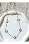 Vera Jewellery Steel Brand Clover Necklace - 2