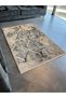 Beige Gray Powder Geometric Quadrilateral Shape Patterned Modern Decorative Carpet 1945 - 3